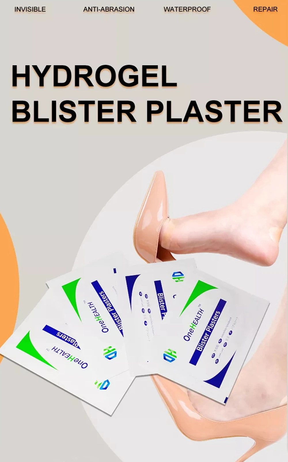 Top Quality Fast Aid Clear Gel Advanced Feet Blister Plasters Hydrogel Dressings for The Treatment of Burn Wounds