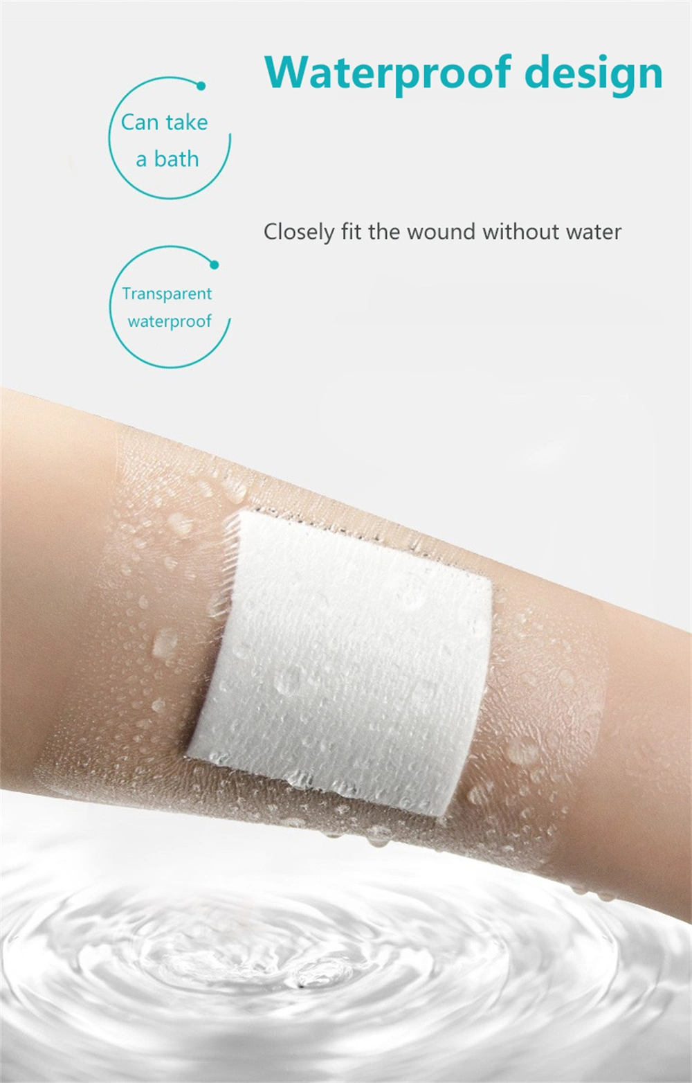 Waterproof Transparent Film Dressing Shower Shield and Wound Bandage Patch IV Dressing