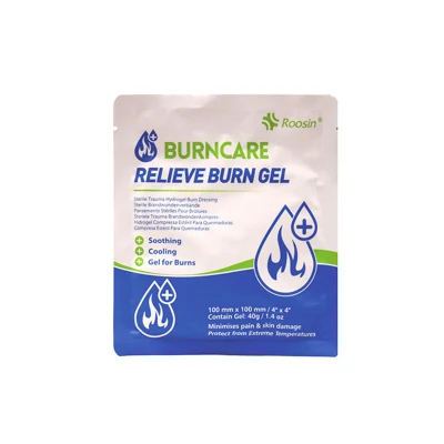 Uso médico hospitalario Cuidado de heridas Vendaje Gel para quemaduras Vendaje 10cm * 10cm