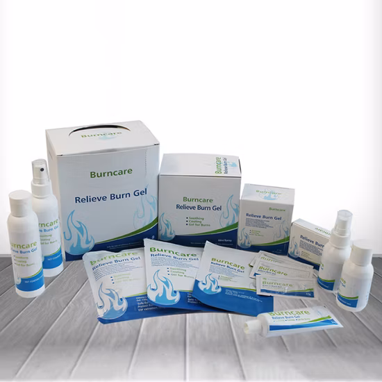 Cuidado de heridas Silicona/Crema/Espuma Hidrogel estéril transparente/Gel hidrocoloide para quemaduras/Apósito en aerosol para calmar quemaduras y escaldaduras