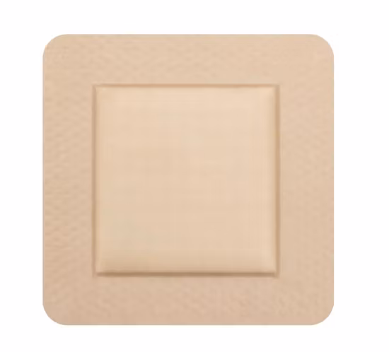 Adhesivo de gel de silicona para apósitos de espuma de silicona estéril para heridas por quemadura o úlceras por presión